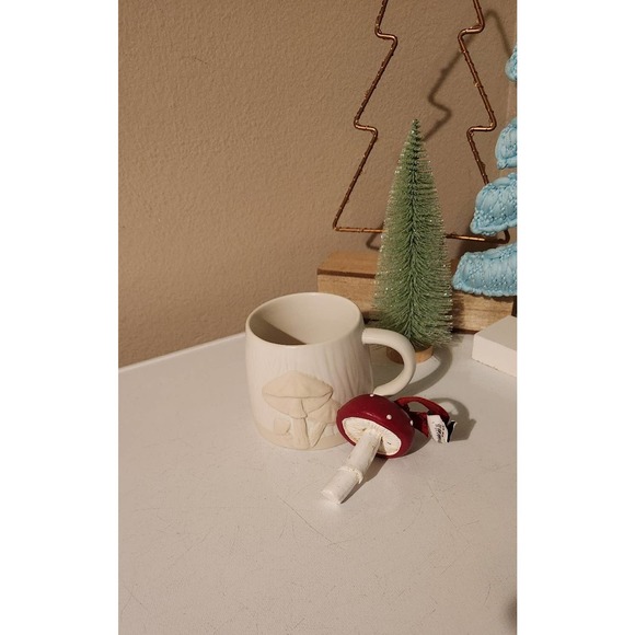 Mushrooms  bundle nwt mug & holiday Christmas all year ornament  decor - Picture 2 of 12